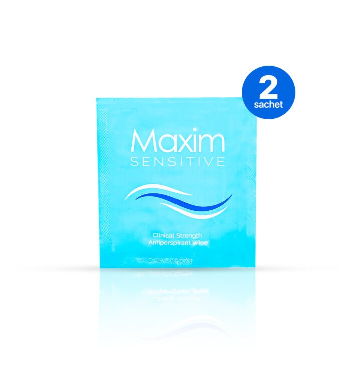 Maxim Antiperspirant Wipes Sensitive Skin 10.8% (2 Sachet)