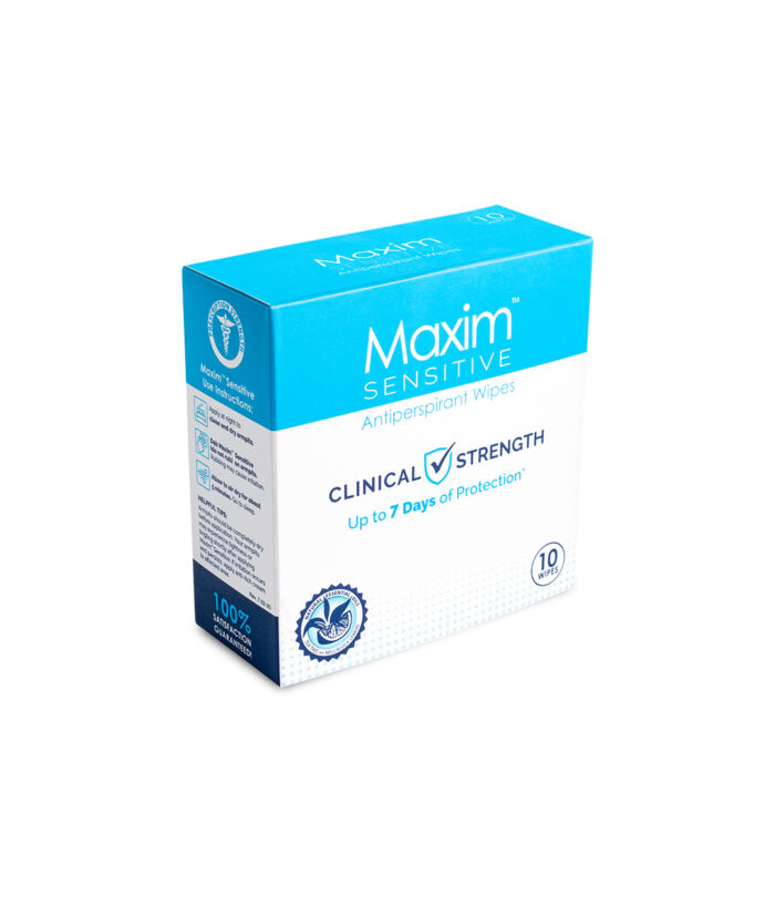 Maxim Antiperspirant Wipes Sensitive Skin 10.8%